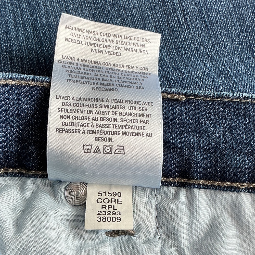 Style & Co NWT High Rise Straight Leg Blue Jeans Plus Size 24W Tummy Control - Picture 5 of 8